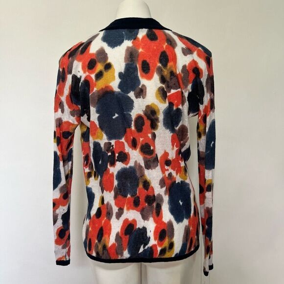 J Crew 100% Linen Floral abstract Sweater - Picture 5 of 8